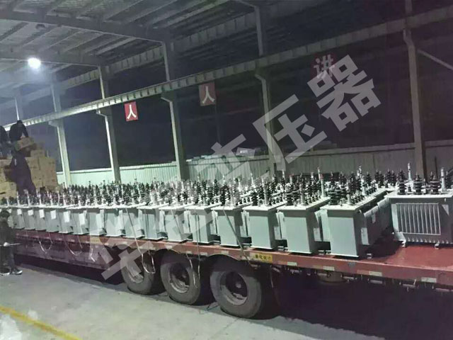 延安非晶合金变压器发货现场